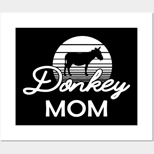 Donkey Mom Wall Art by KC Happy Shop